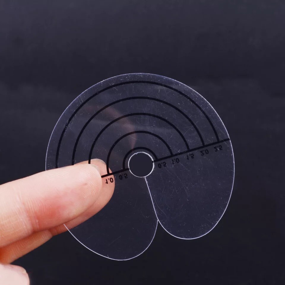 Heat Fusion Clear Scalp Protector Disk With Scale