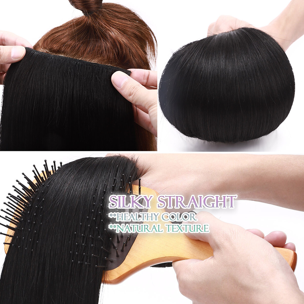 Double Drown Clip In Real Human Remy Hair Extensions THICK Full Head Highlight