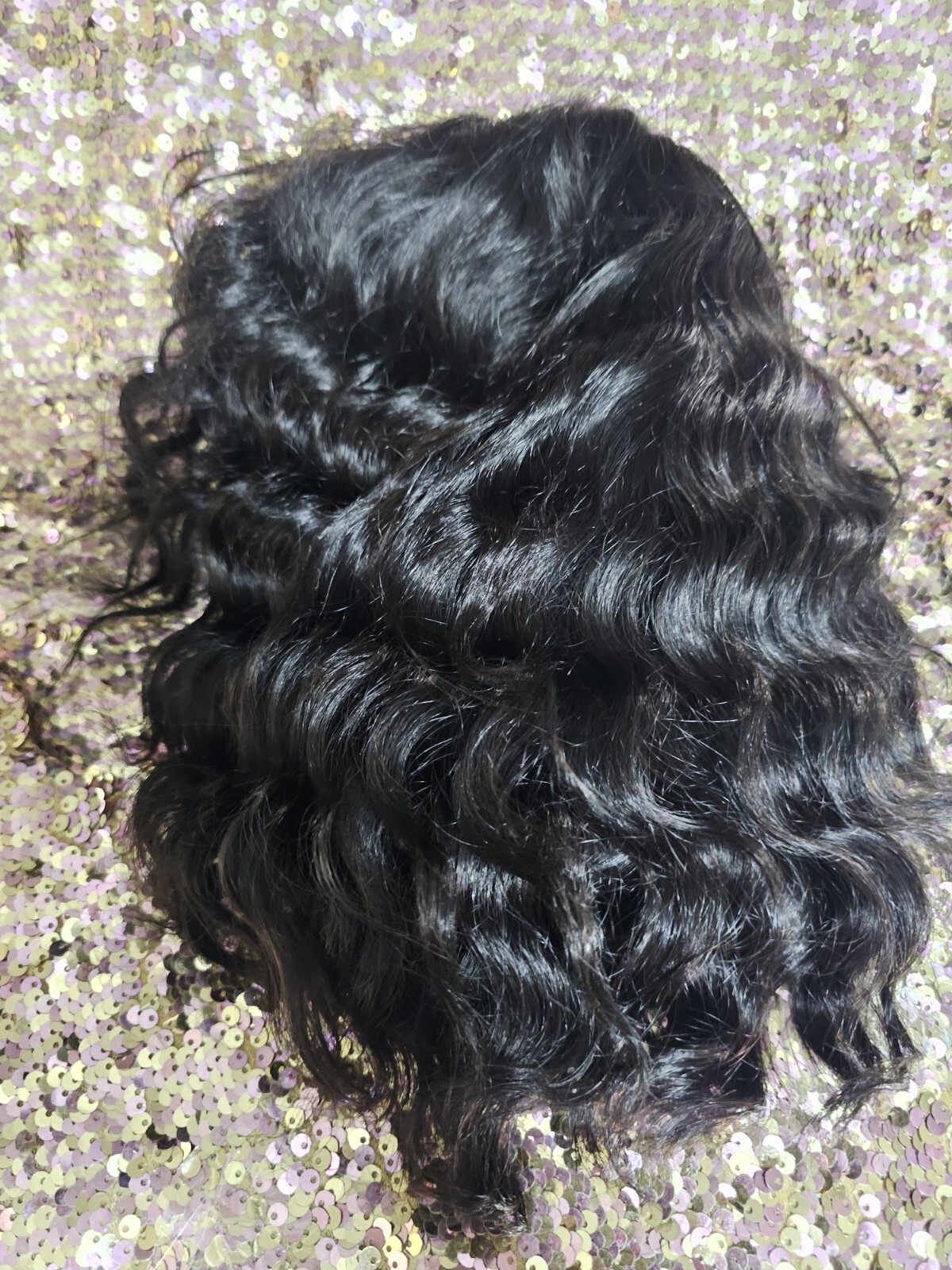 12inch Body Wave Wig Black Body Curly Human Hair 100%Wigs No-Lace Wigs