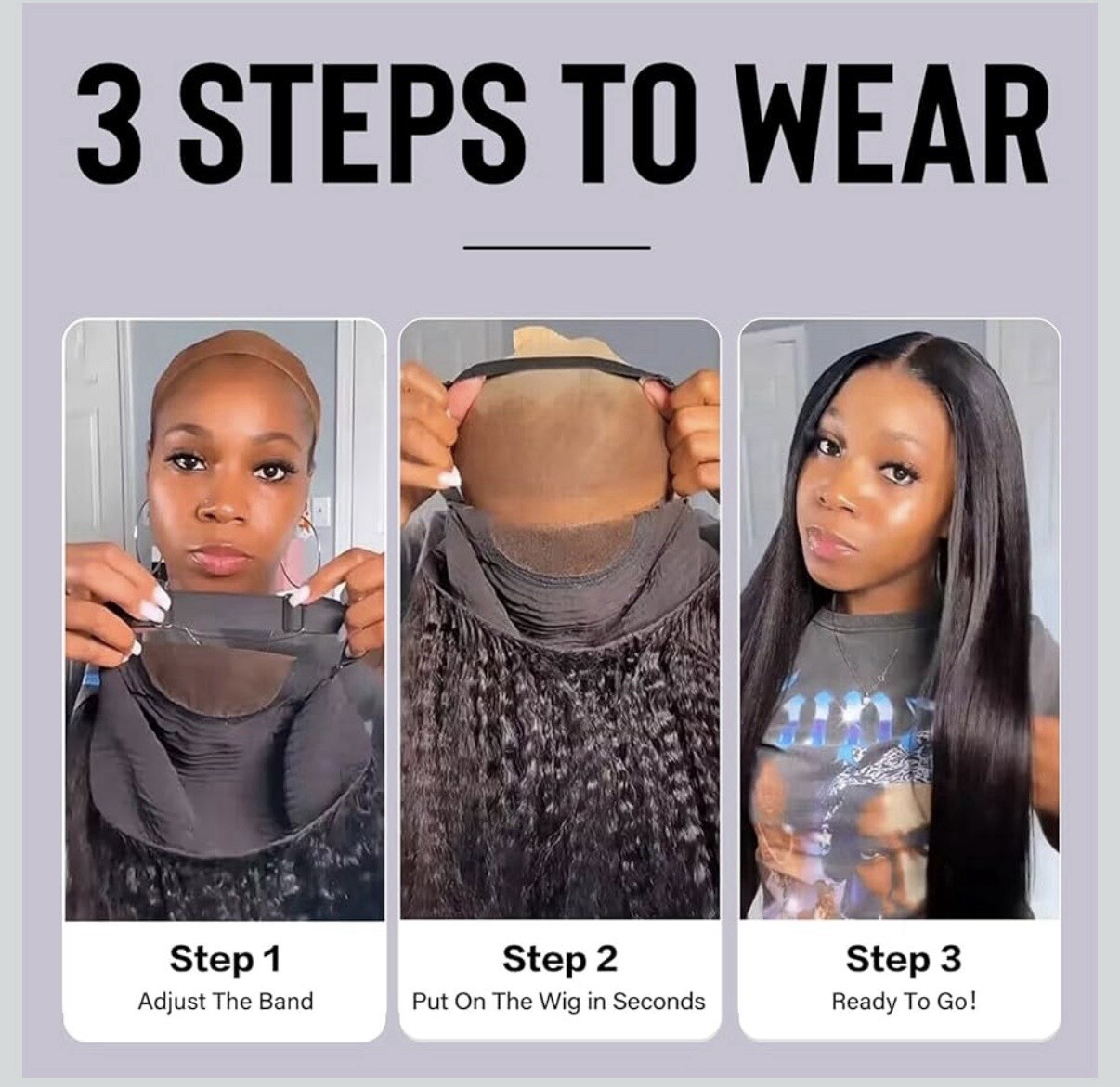 Afro Curly Wear and Go Glueless Wigs Human Hair Pre Cut 7×5 HD Lace 180 Density