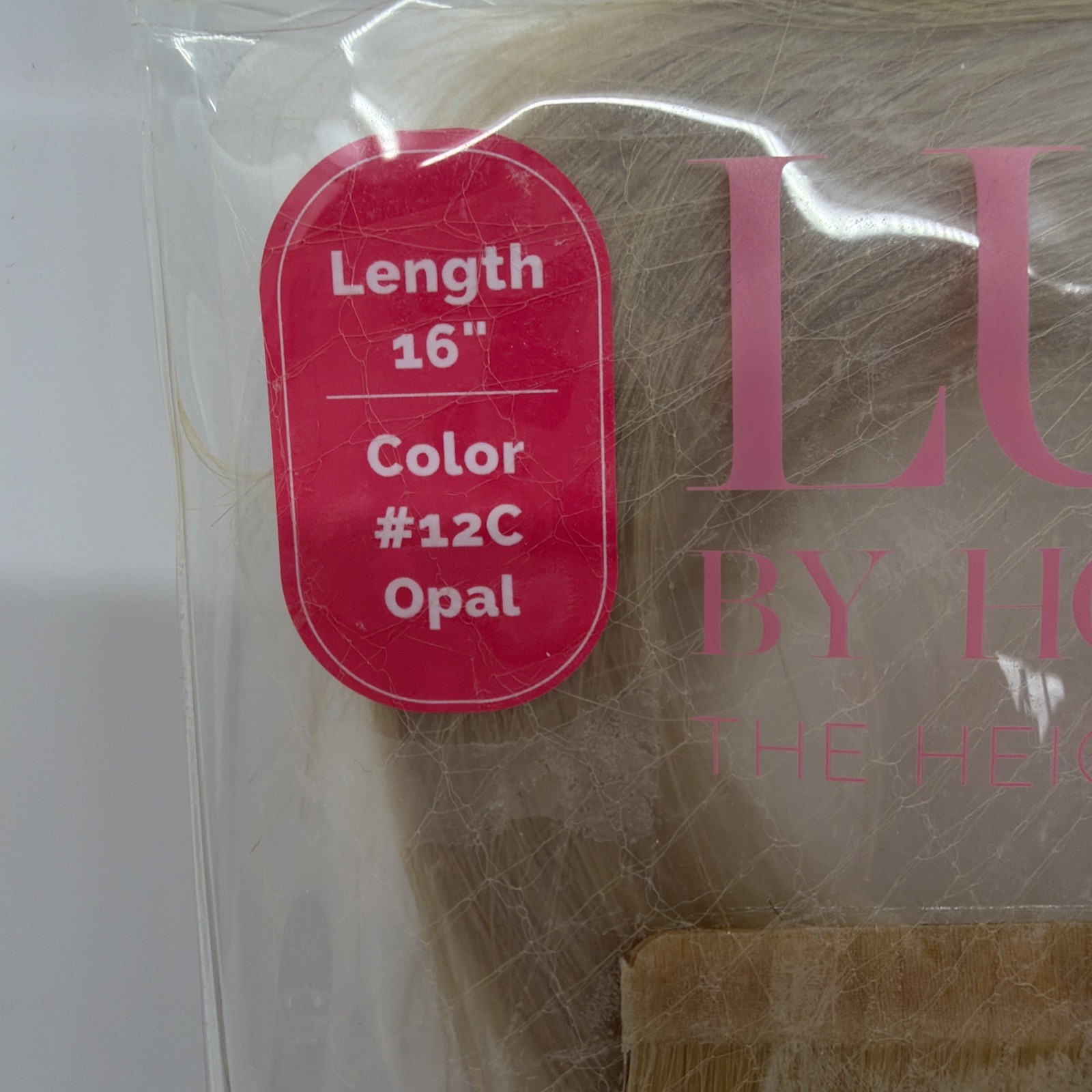 Hotheads Tape-In Extensions LUSH Originals 16” #12C Light Golden Blonde Opal NEW