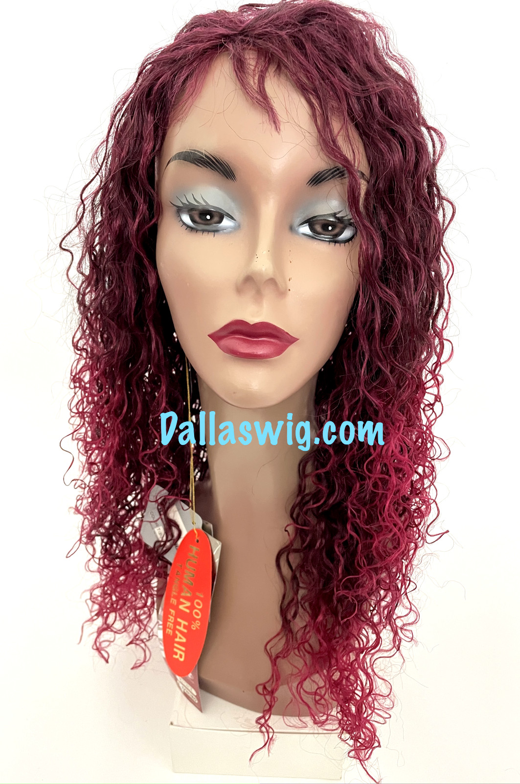 Open Box Display Use West Bay Sepia Vintage Human Hard Plastic Curly H Cici Wig