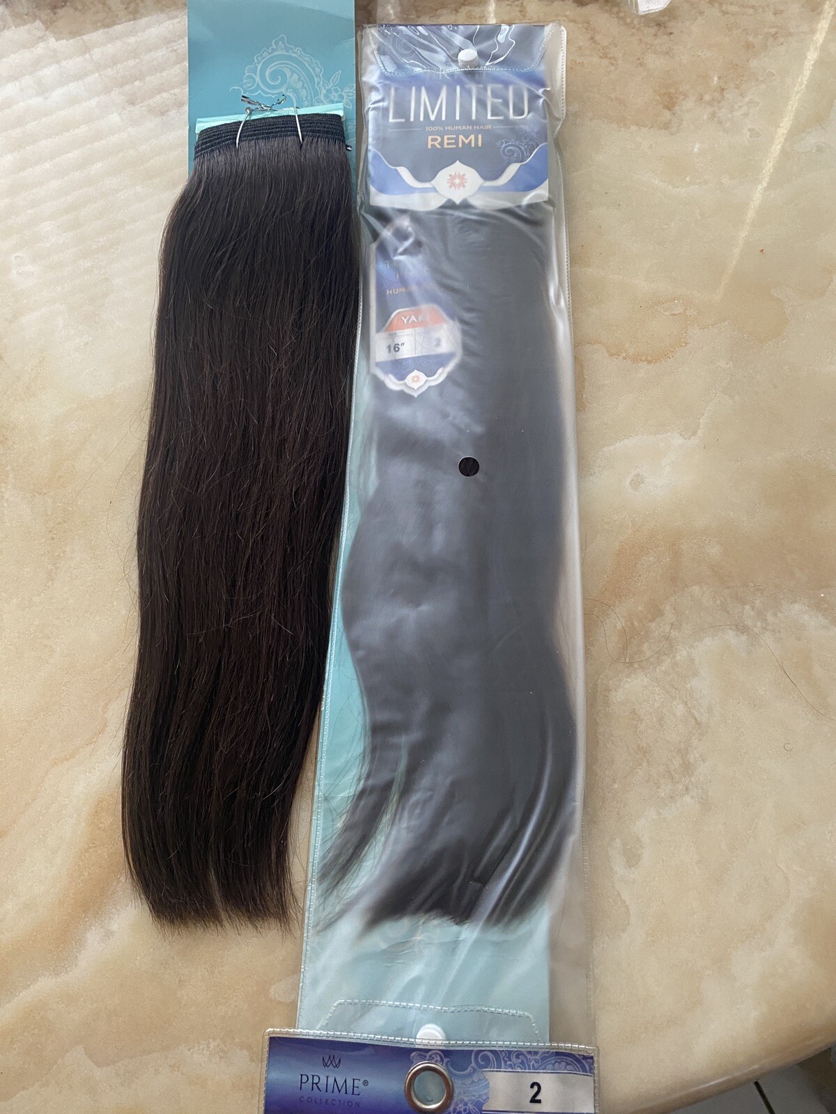 REMI PRIME LIMITED 100% HUMAN HAIR SOFT YAKY WEAVE- “16”INCH COLOR 2 TANGLE FREE