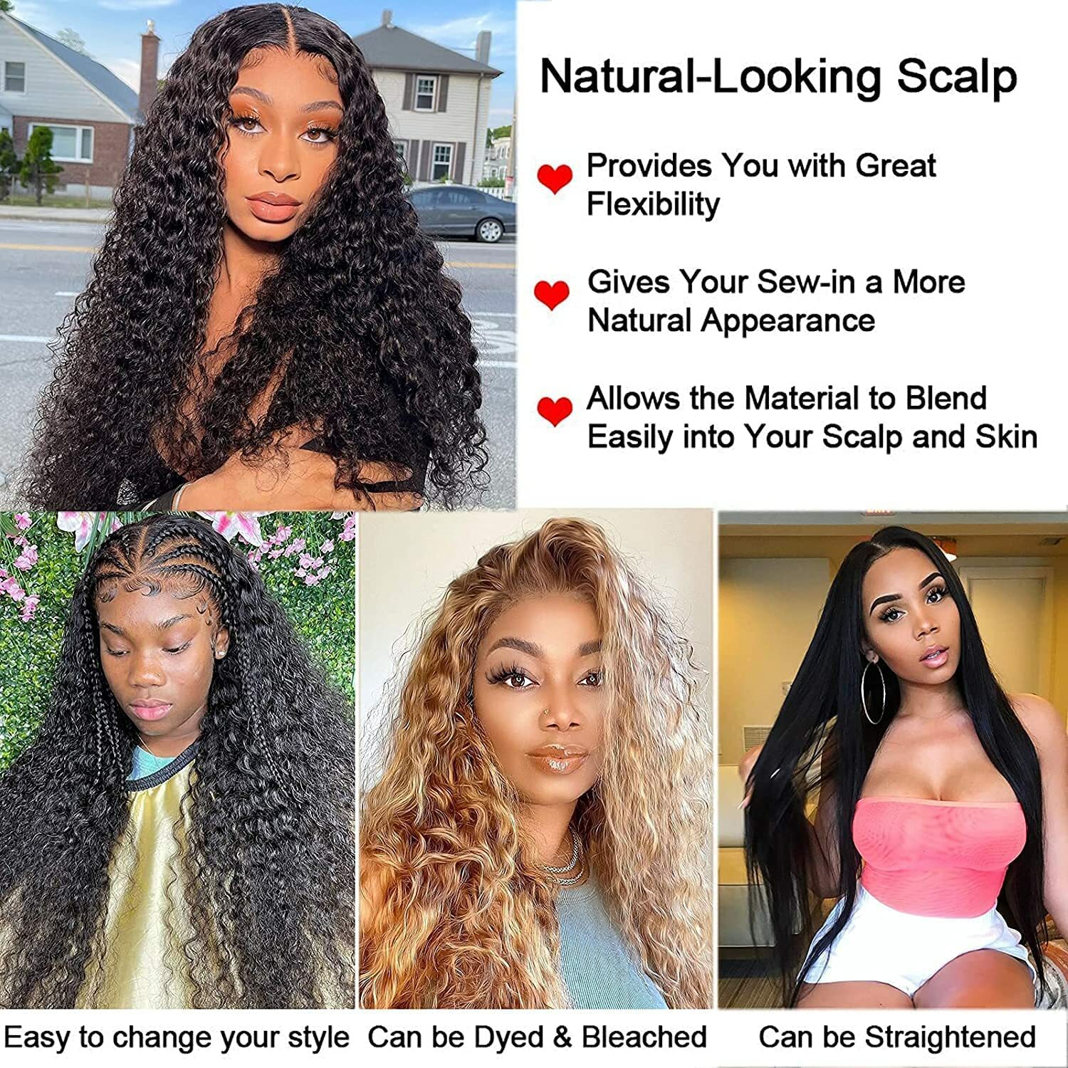 USA Hair Curly Front Wig Women Brazilian Long Curly Wavy Hair Wigs Women Costume