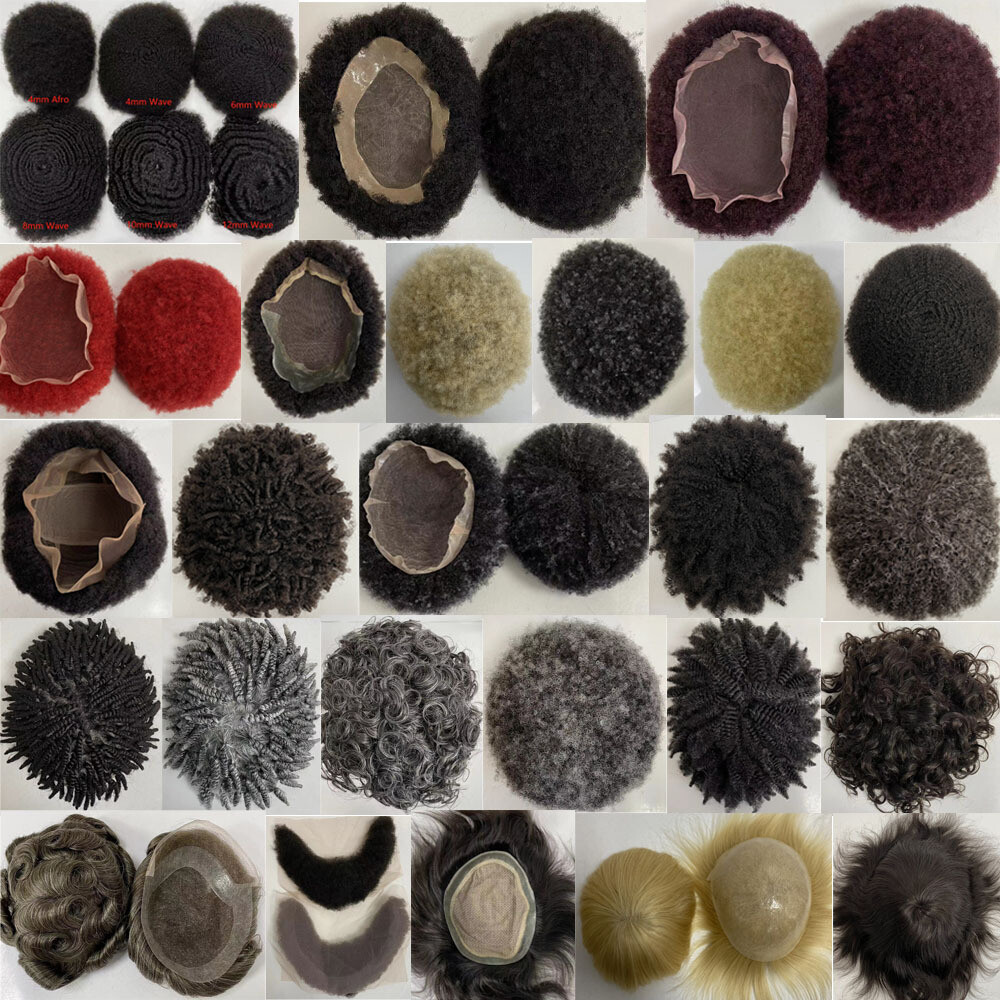 Afro Toupee For Black Men Twist Braids Pu Skin 100% Human Hair 10inch 8×10“