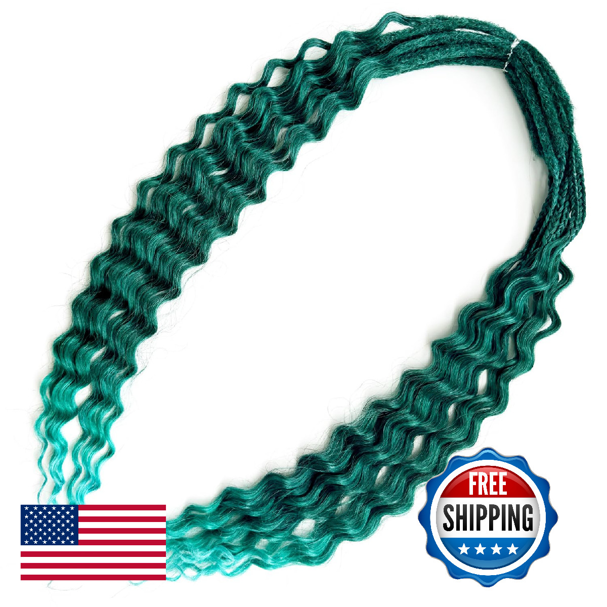 Hiwondery Curly Dreads Braid Boho Style Dreads Synthetic Double Ended Dreadlock