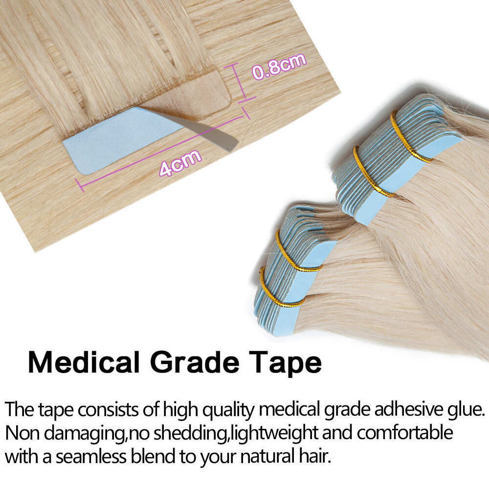 CLEARANCE Tape In Remy Human Hair Extensions Skin Weft Real Hair FULL HEAD Ombre