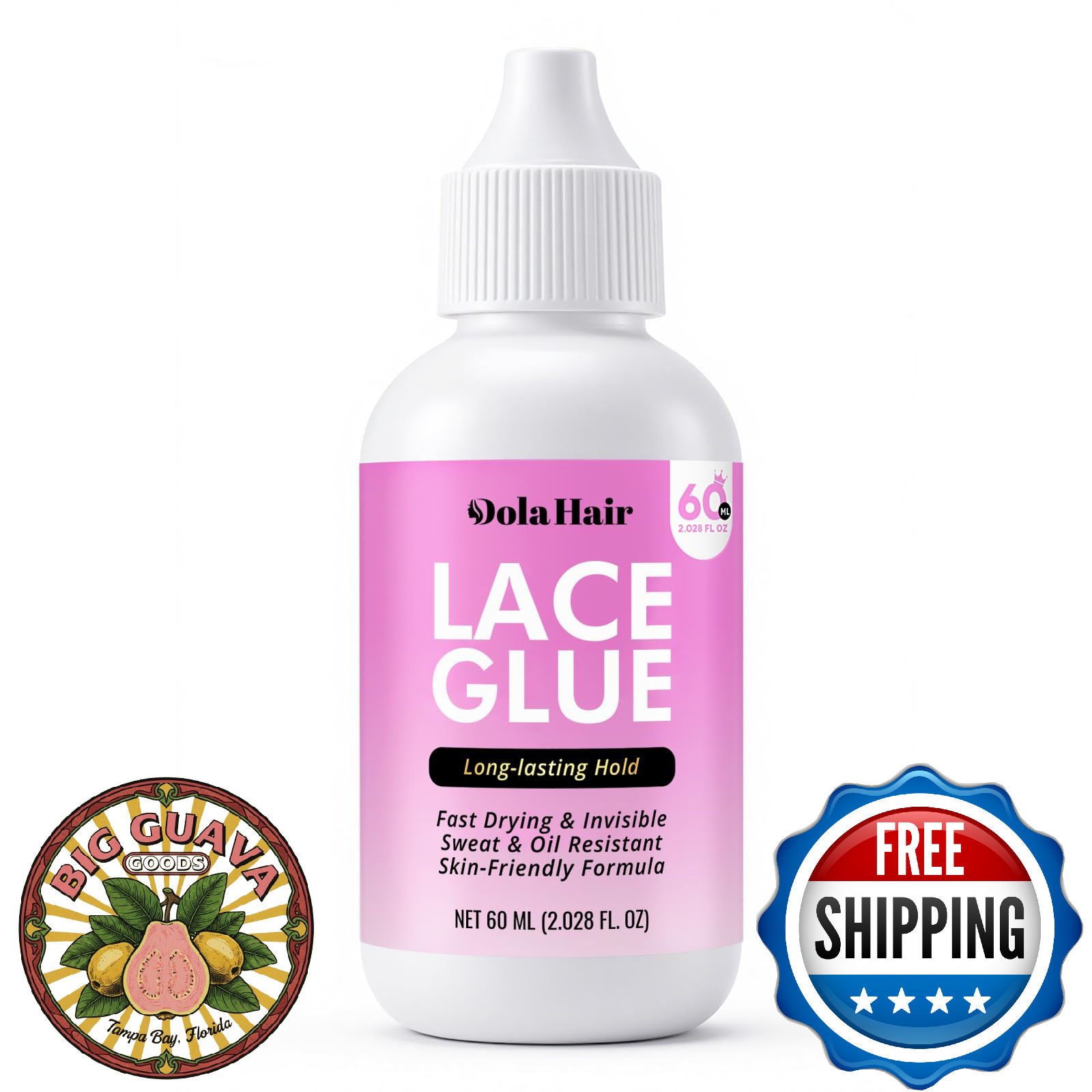 Dolahair Lace Wig Glue Kit Waterproof Lace Front Adhesive 2oz