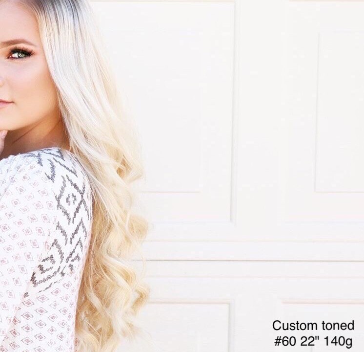 Rapunzel’s Halo – Premium Quality 22″ 140g+ 100% Human Hair Extensions