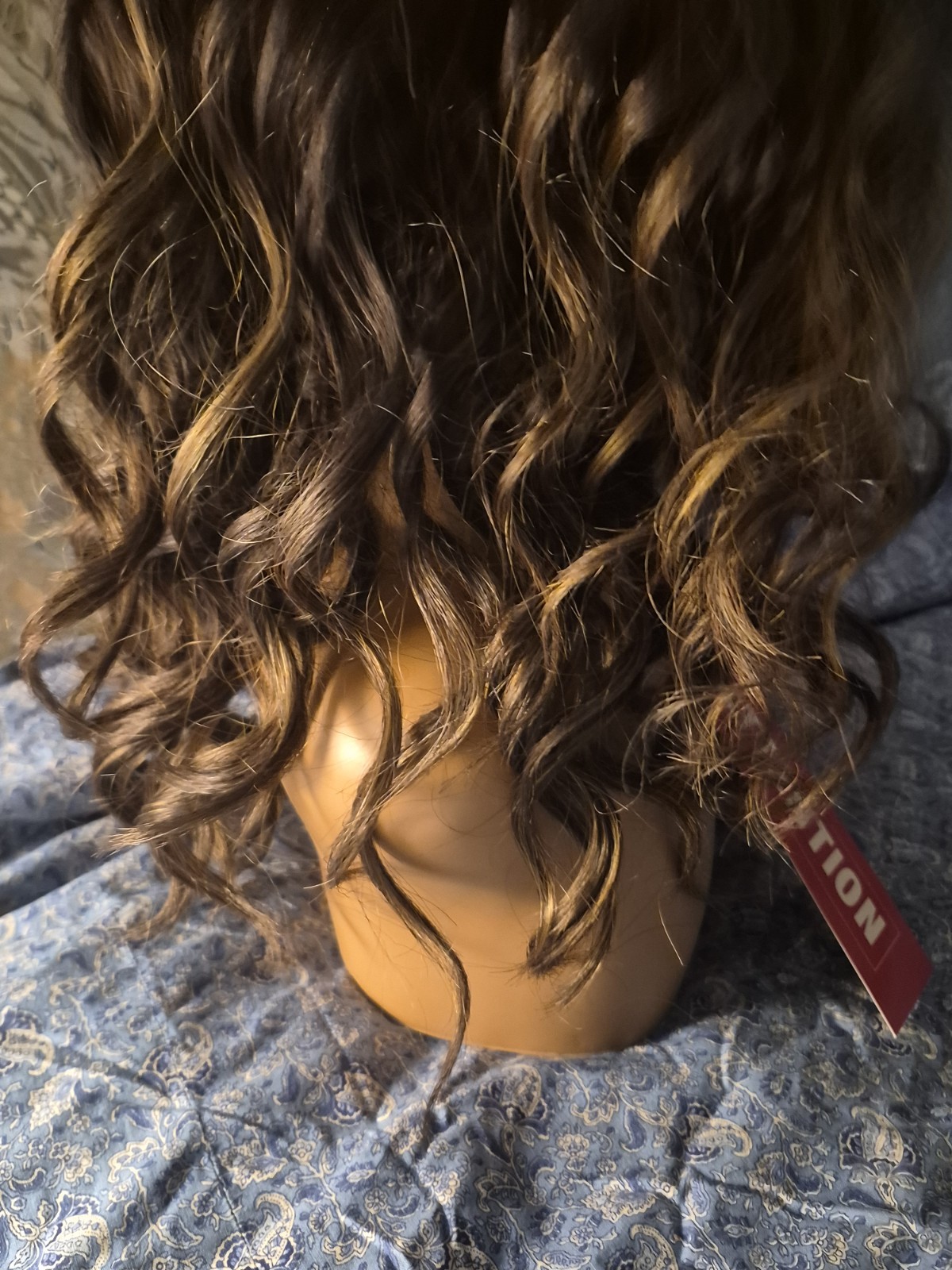 Rene of Paris Hudson 2385 Marble Brown-LR Curly Synthetic Wig Classic Cap New