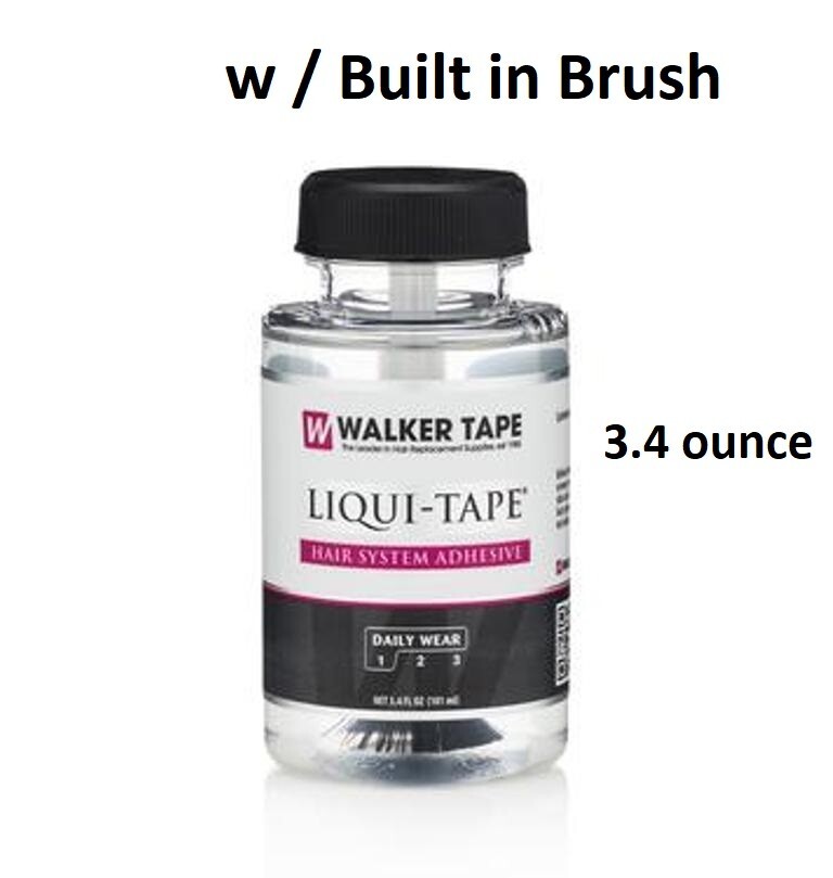 Liqui Tape Hair Adhesive 3.4 ounce BRUSH-ON Walker Tape Co.