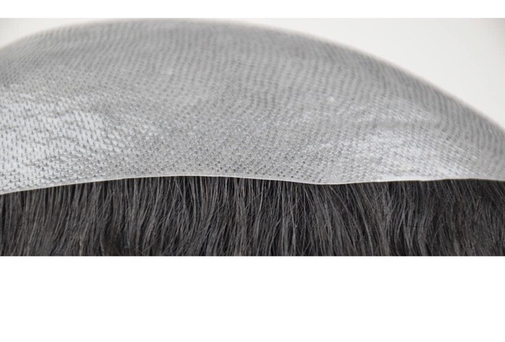 Men Toupee Human Hair Replacement System 9” Black #2
