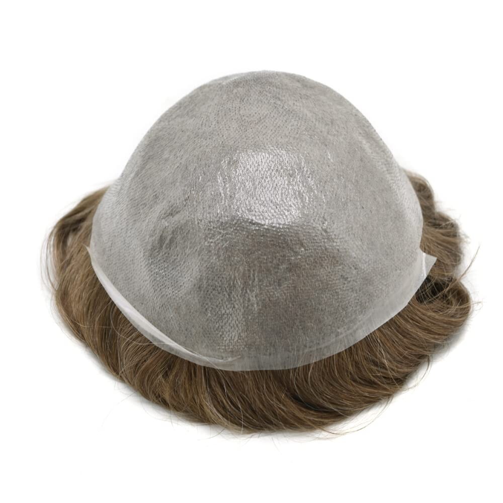 Ultra Thin Skin V-Loop Men Hair Replacement SystemMens Toupee Human Hair Piece
