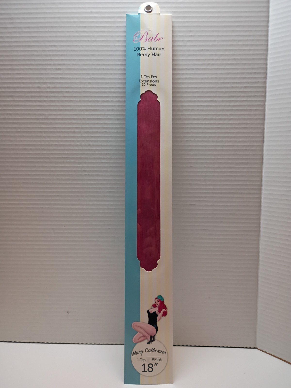 BABE i-Tip PINK MARY CATHERINE* Extensions 18″ 100% Remy Hair Straight New!