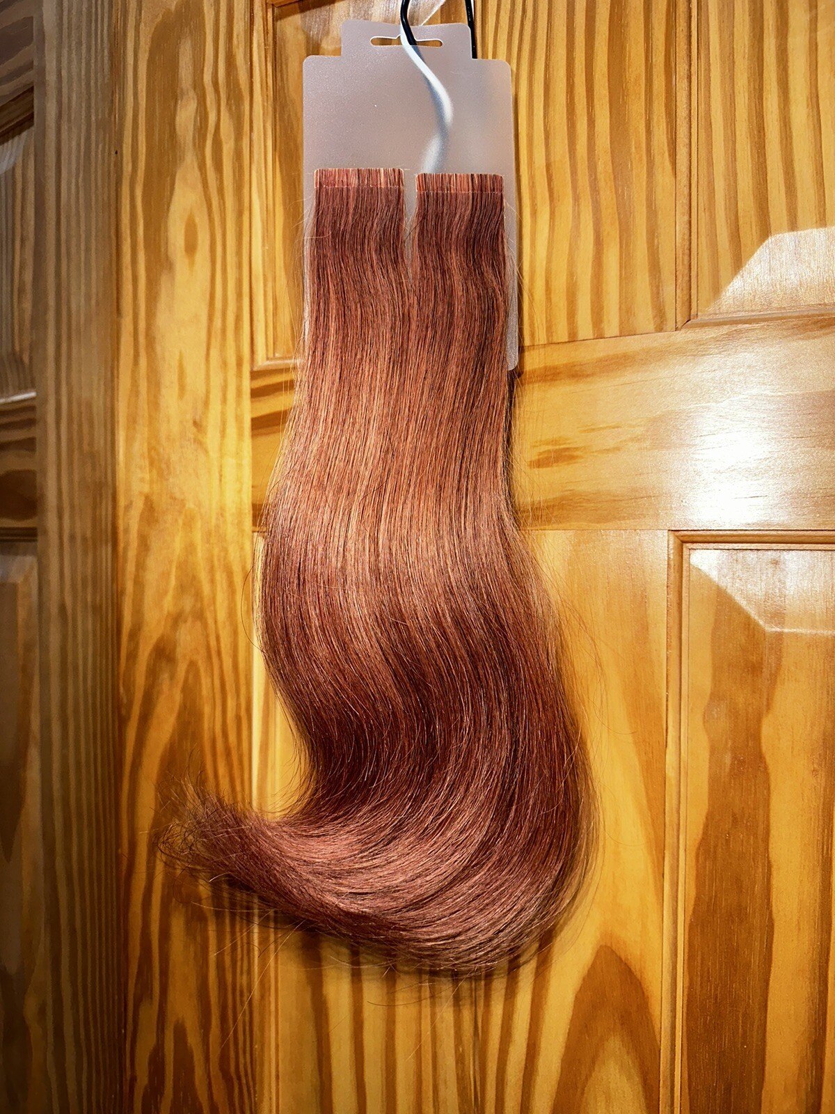 HOTHEADS Hair Extensions, 20 Pieces, Length: 10”-12”, Color: 130 (Copper Red)