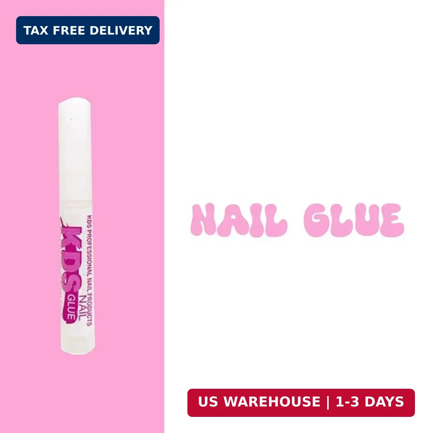 5 pcs KDS Nail Tip Glue – Adhesive Super Bond for Acrylic Nails Tips – 0.07 oz f