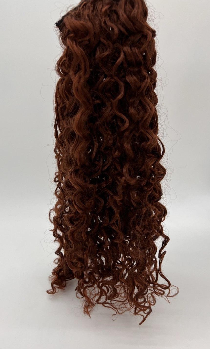 Copper Red 100％ Pure Protein Silk, Hair Extensions 4pcs Clip In 20in