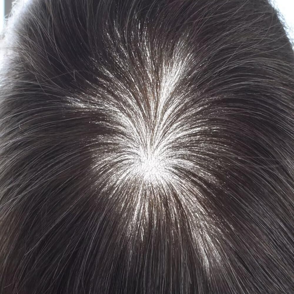 Ultra Thin Skin V-Loop Men Hair Replacement SystemMens Toupee Human Hair Piece