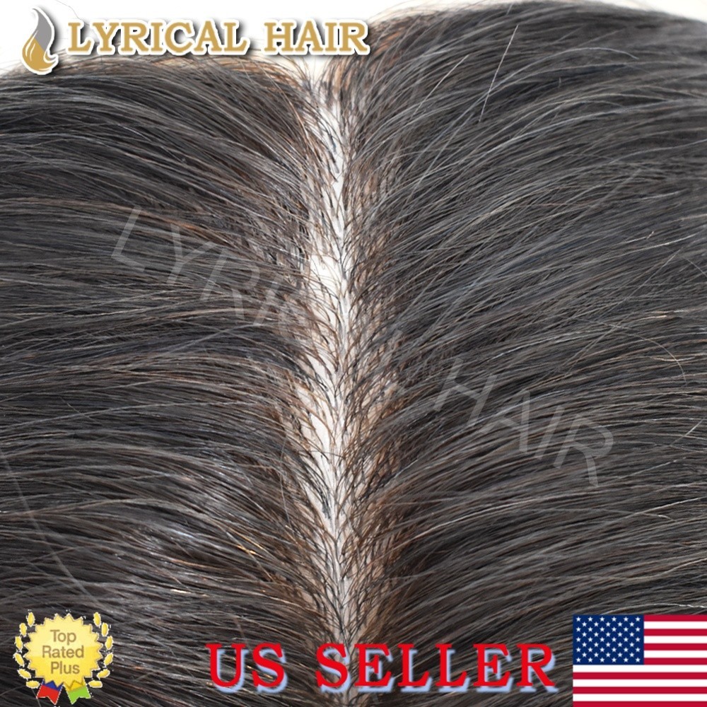 Mens Toupee Full PU Durable Thin Skin Real Human Hair Natural Men’s Hair System