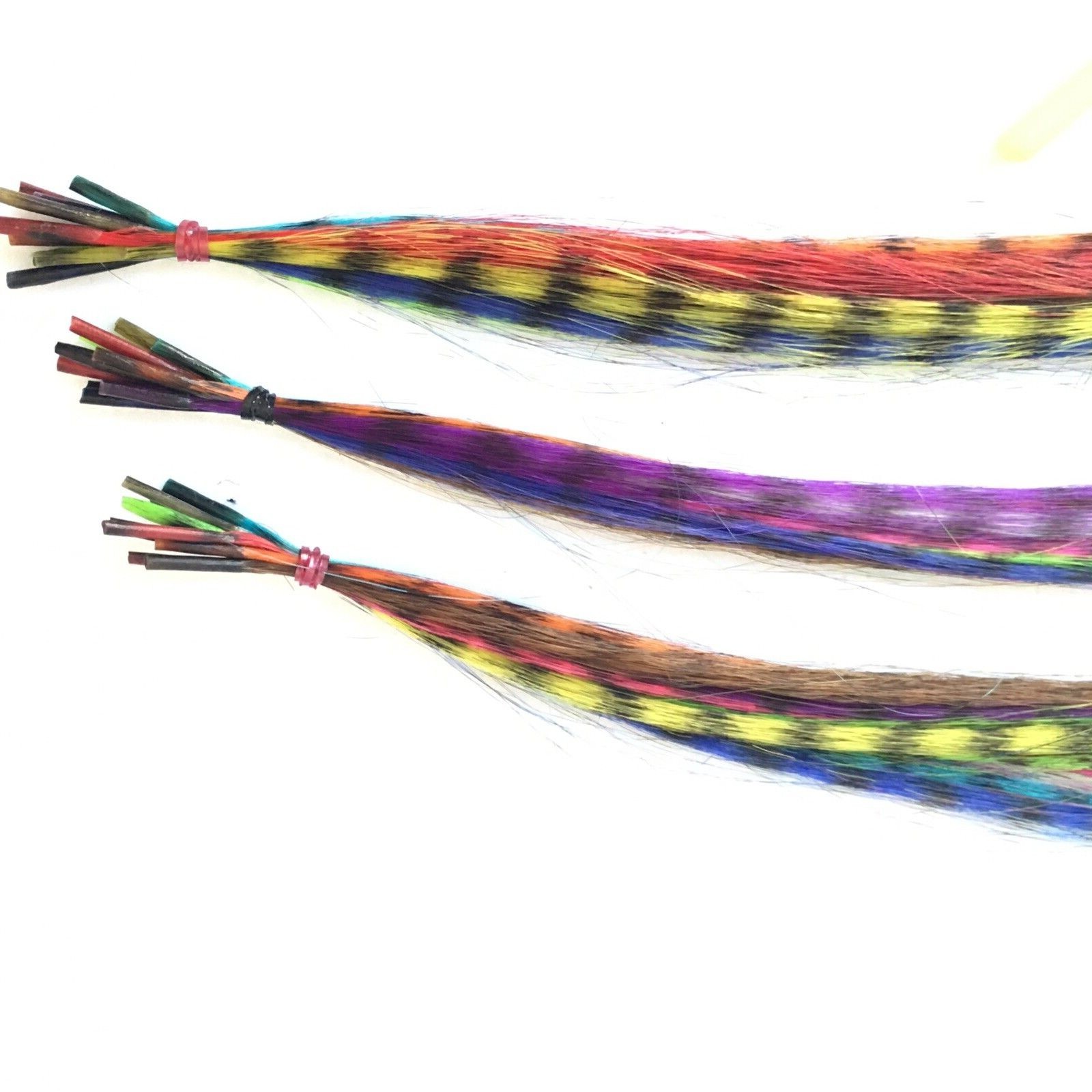 Synthetic Feather Hair Extension Kit-30 Feathers 1 Hook 60 Beads In Plastic Box