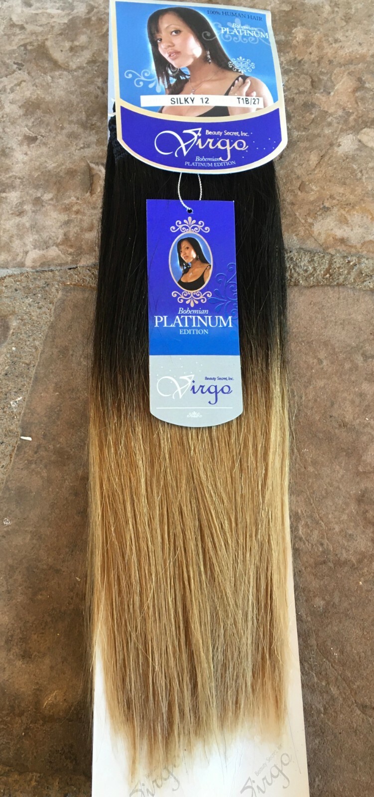 VIRGO BROADWAY BOHEMIAN PLATINUM or REMY human straight weaving extension hair