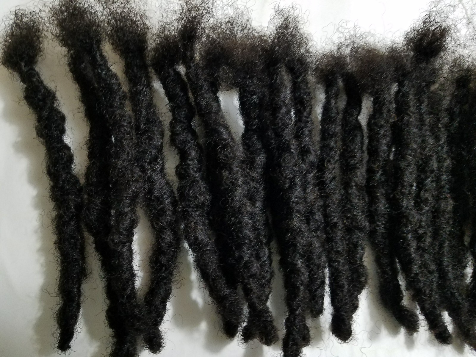 Dreadlocks 100% Human Hair handmade 30 pieces 5″ black 1.2 cm large size