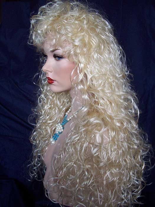 Sexy ” Lioness ” Wig Drag Queen Cosplay Long 28 in Tight Curly Cher Retails $130