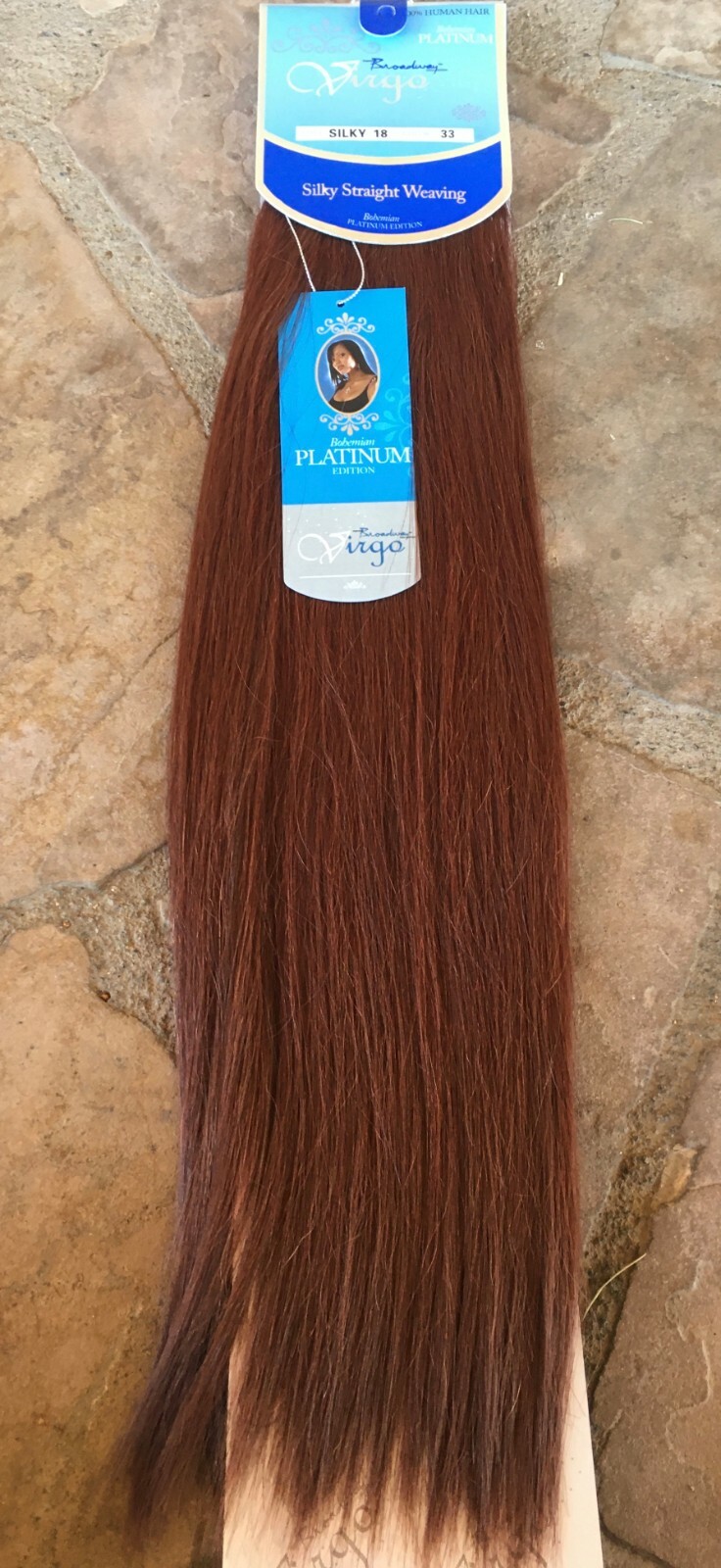 VIRGO BROADWAY BOHEMIAN PLATINUM or REMY human straight weaving extension hair