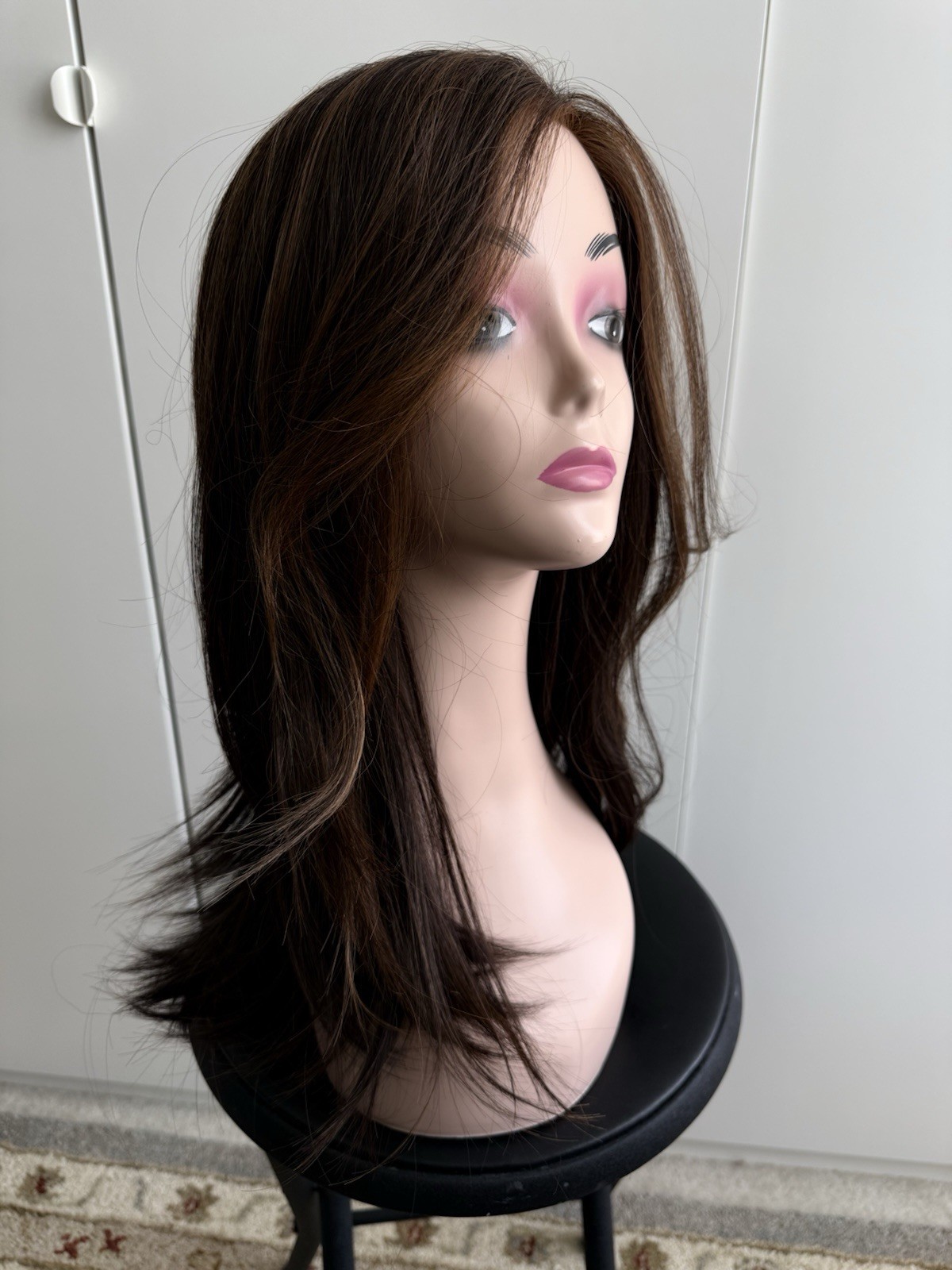 Glamvigor Hybrillia™ Blend Wig Brown Blended with Medium Golden Wig GLP023
