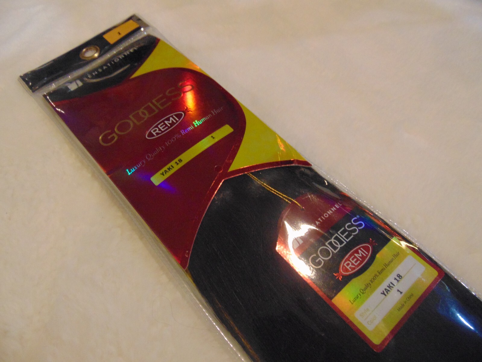 Sensationnel Goddess Remi 100% Human Hair Yaki WVG 18″ Color 1