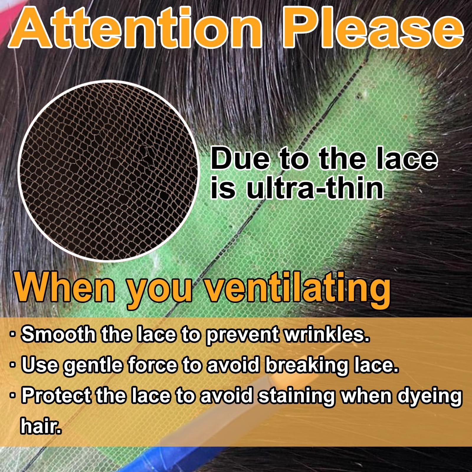 Ultra-Thin 0.1mm HD Lace for Wig Making – 13×4 Swiss Lace Net Base, 1 Piece