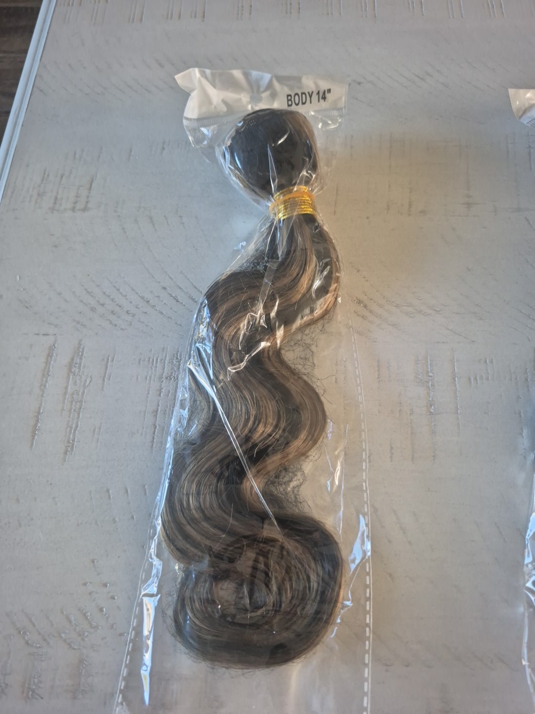 Body Wave Hair Extensions 14 Inch Ombre Brown Blonde Human Hair Weave