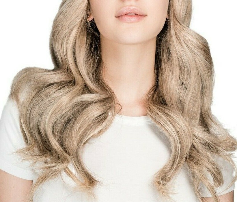 Human Hair Clip In Extensions New Boxd Highlighted Brown Blond 18” LOCKS & MANE