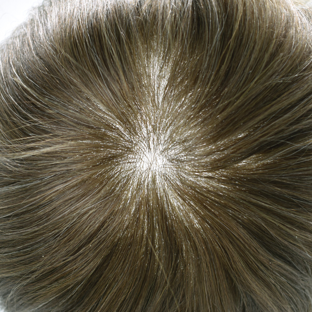 Invisible Ultra Thin Skin Mens Toupee Hair Replacement Poly Hairpiece PU Systems