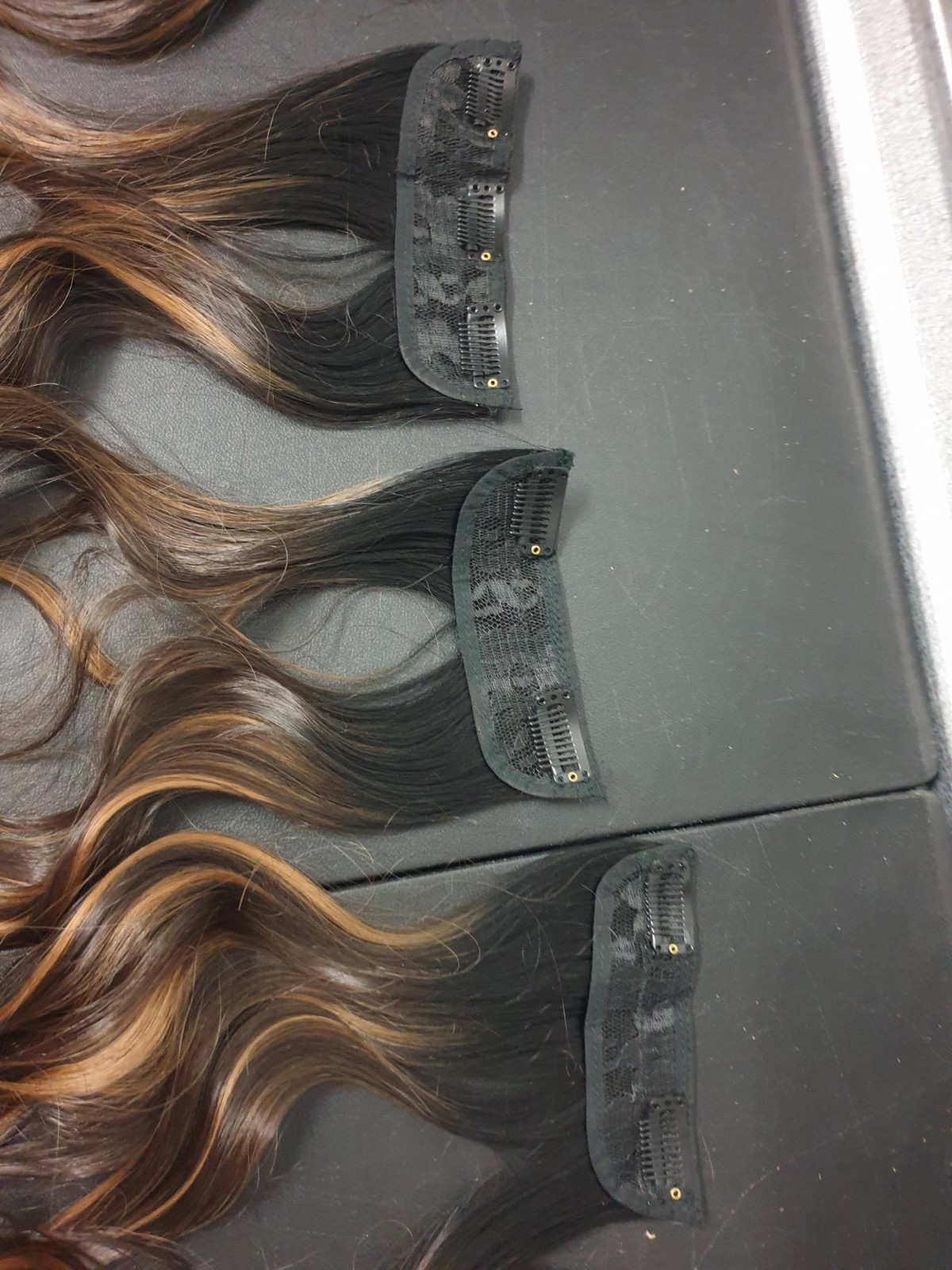 Fliace Clip-In Hair Extensions Natural & Soft Hair Dark Brown Long Wavy 6-Pieces