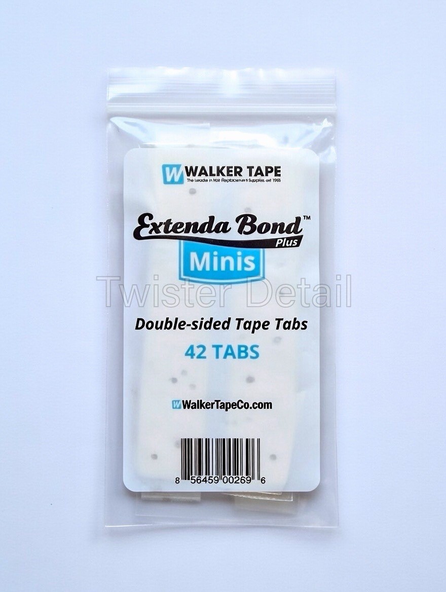 Walker Tape Extenda-Bond Plus 42pc Mini Tabs – 3/4″ x 1.5″ Wig Toupee Adhesive