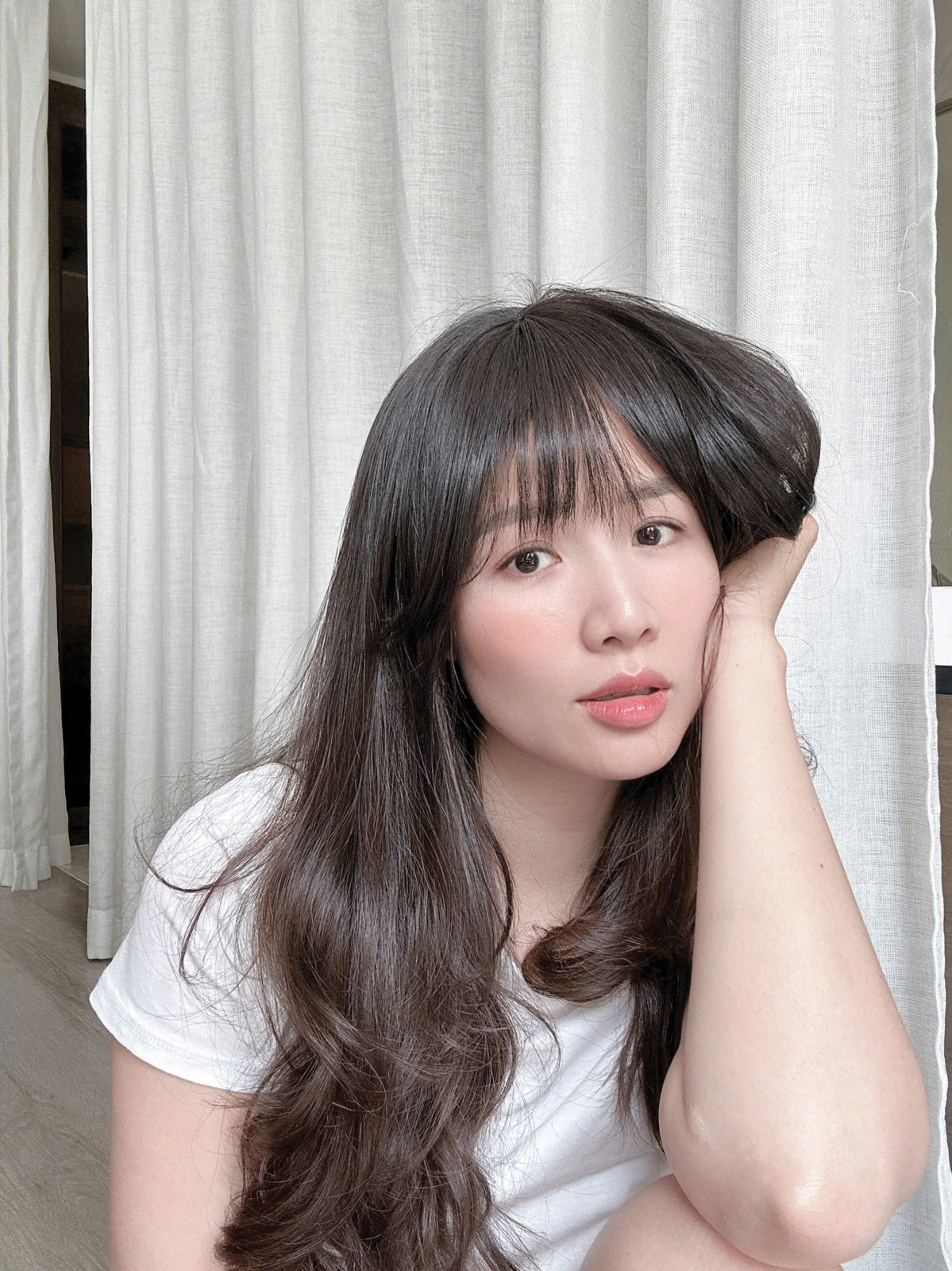 Human Hair Clip In Bangs, Hand Woven French Fringe, Natural Bangs Hairpiece