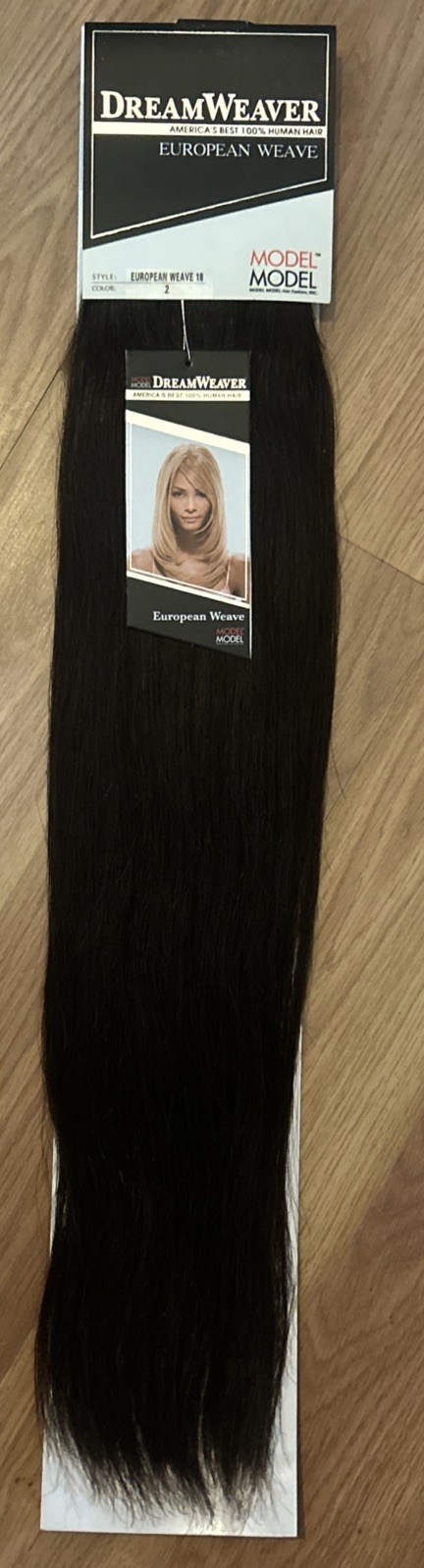 100% Human Hair Extensions. Dream Weaver. 18”inch. Color #2. 1 Pack For $50