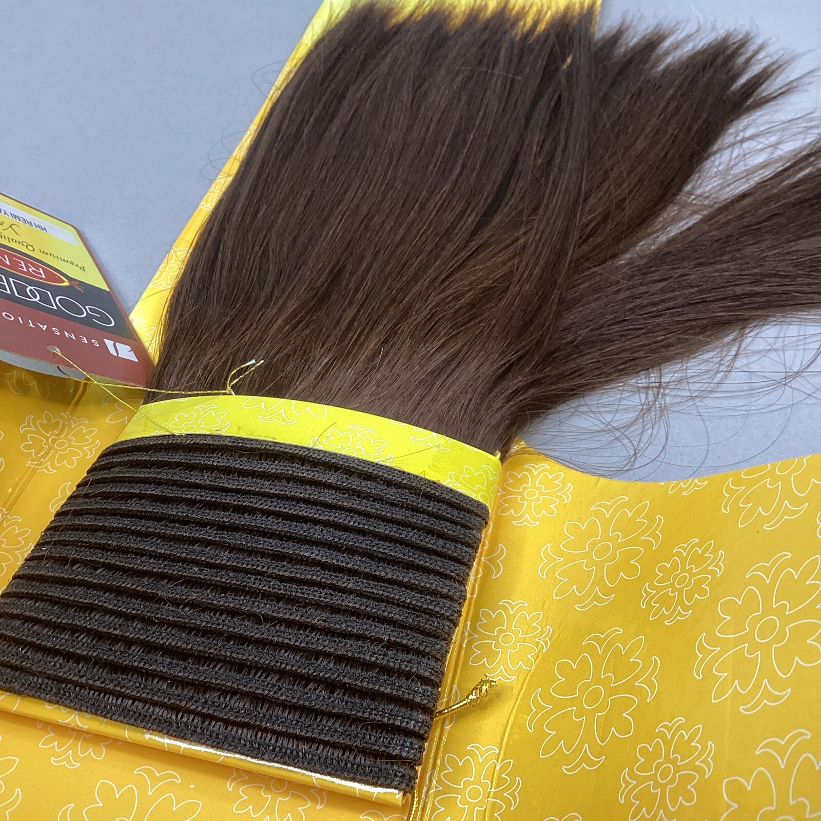 10s (8”) #2 Darkest Brown Straight Goddess Remi Human Hair Track Extensions