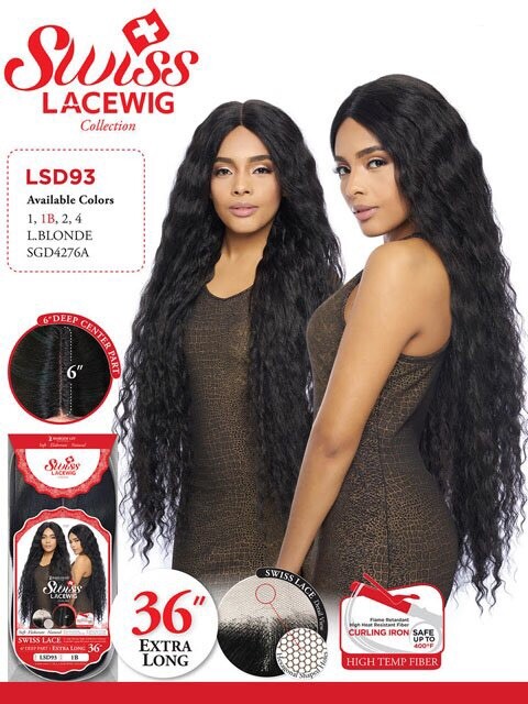 NEW LSD93 HARLEM 125 LBLONDE 6″DEEP PART SWISS LACE FRONT WIG 36″ EXTRA LONG