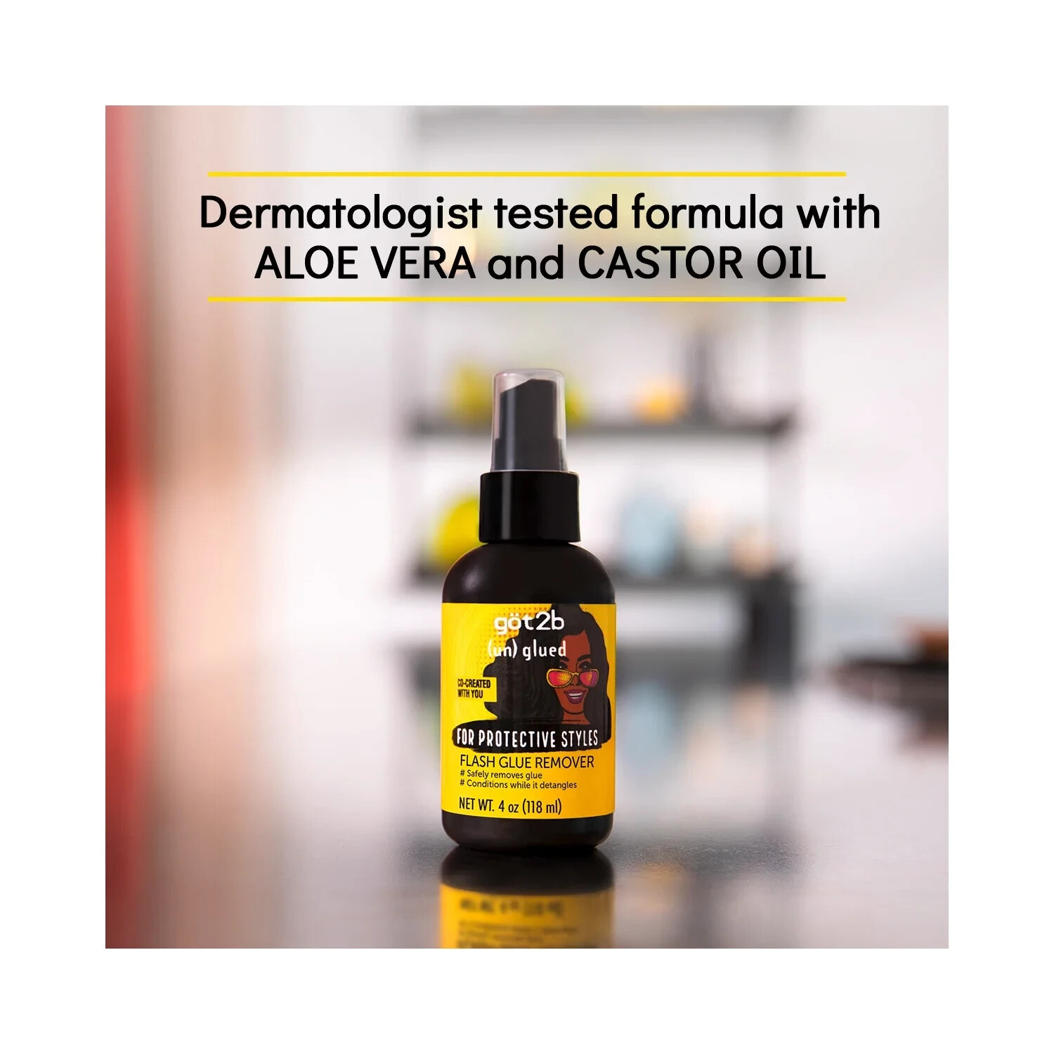 got2b (un)glued Flash Glue Remover Spray 4oz for Wigs Lace Fronts New