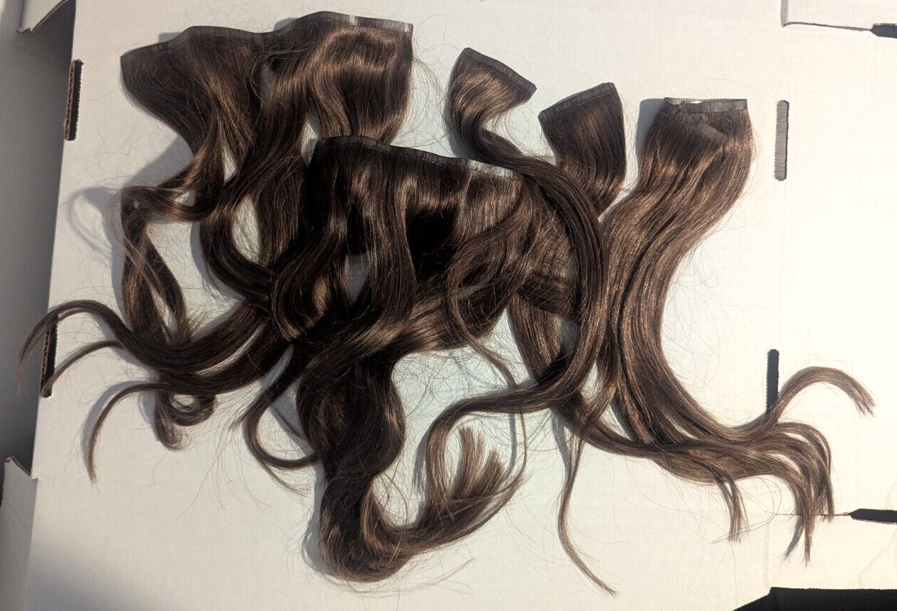 DOORES 14 Inch 110g Seamless Clip in Human Hair Extensions Trick Remy Straight