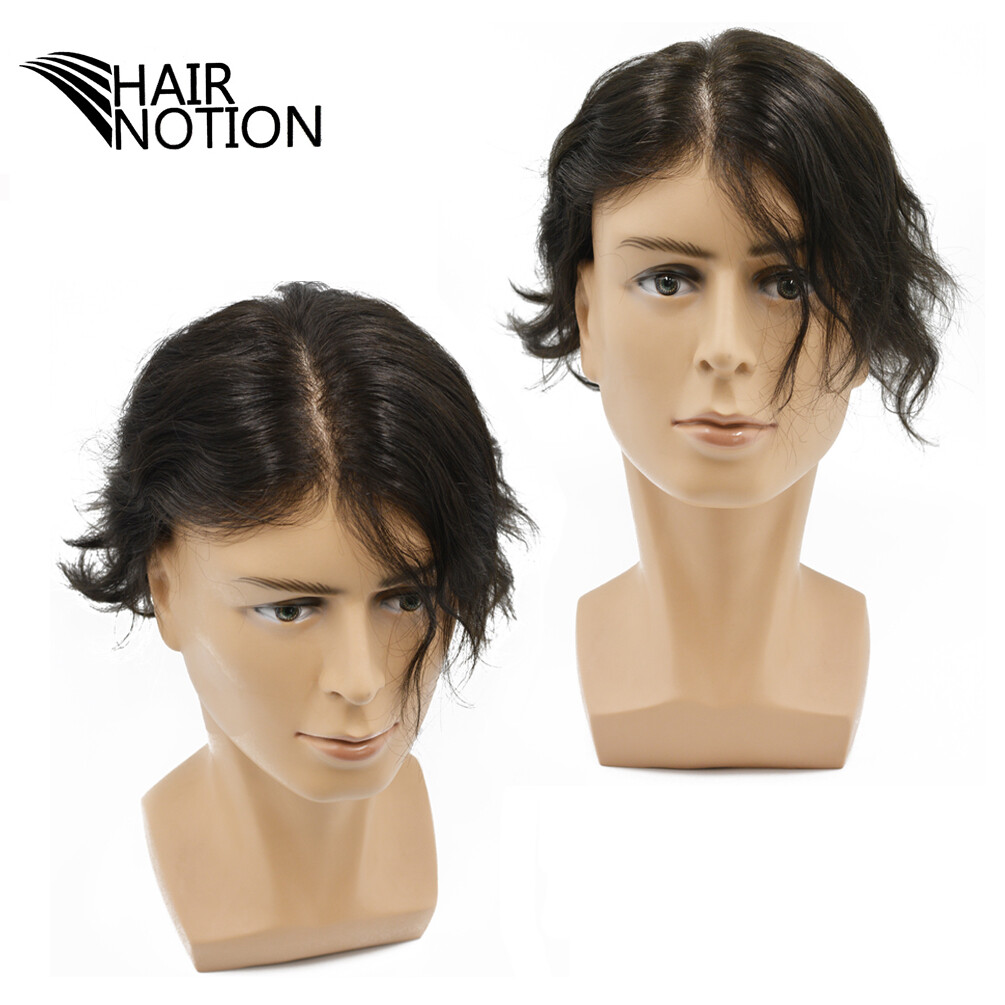 0.04MM Poly Thin Skin Hairpiece Men’s Super Thin Skin Toupee Hair System for Men