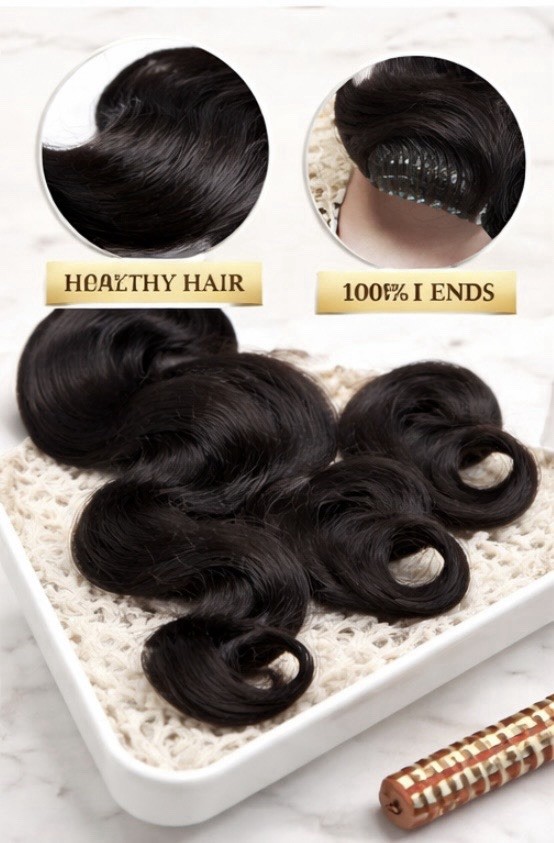 Brazilian Body Wave Human Hair Bundles 16 18 20 Inch Natural Black Remy Weave