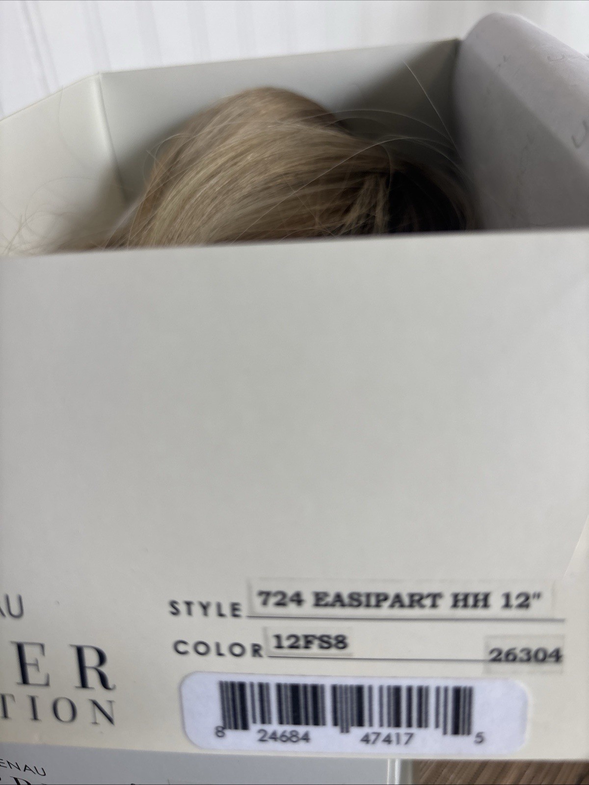 Jon Renau Topper Human Hair Topper Easipart HH Shaded Praline 12FS8 New