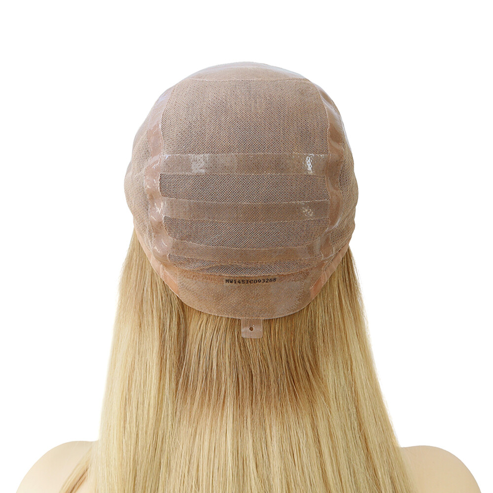 Women Wigs European Remy Human Hair Wigs Lace Front Medical Wig Medium Size MW45