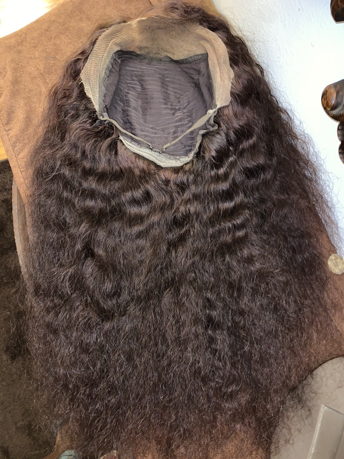 Brown Lace Front Wig for Women Human Hair Wig Chocolate Brown Bleached knots