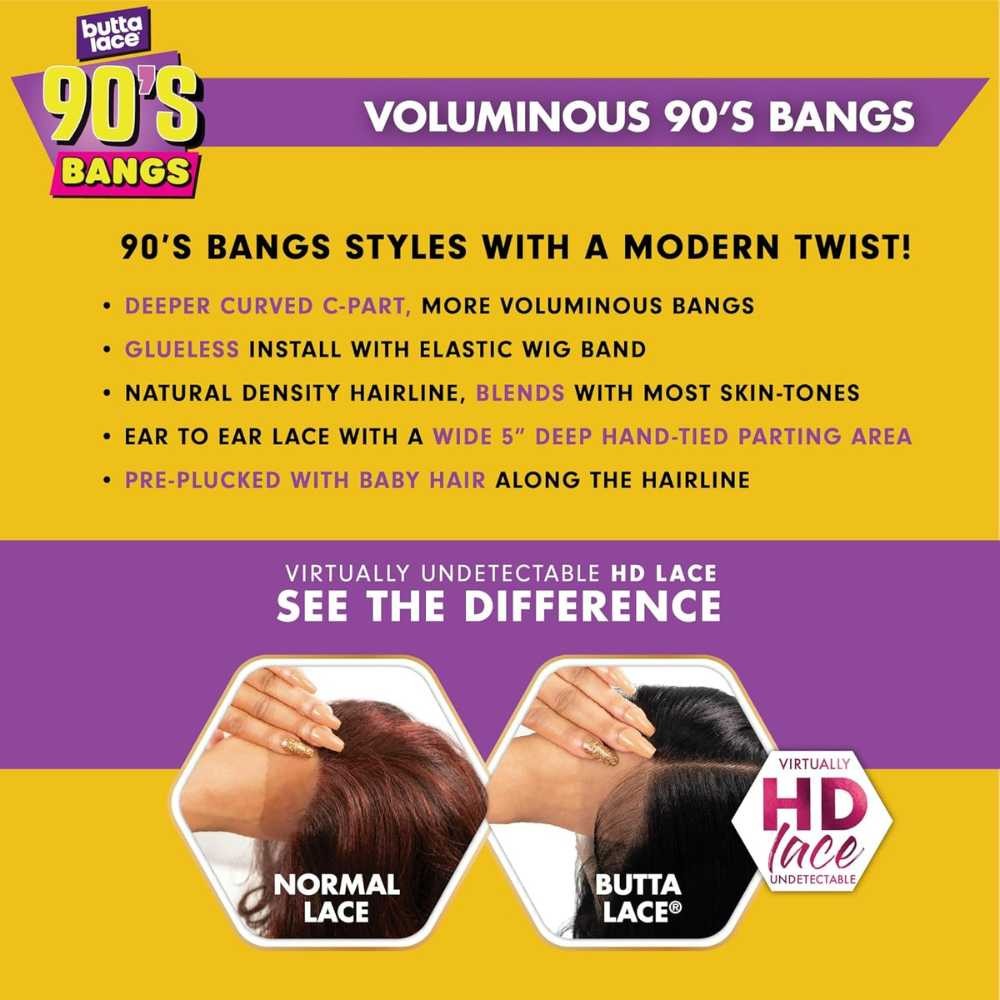 Sensationnel Butta HD Lace Front Wig – 90’s Bangs Unit 902