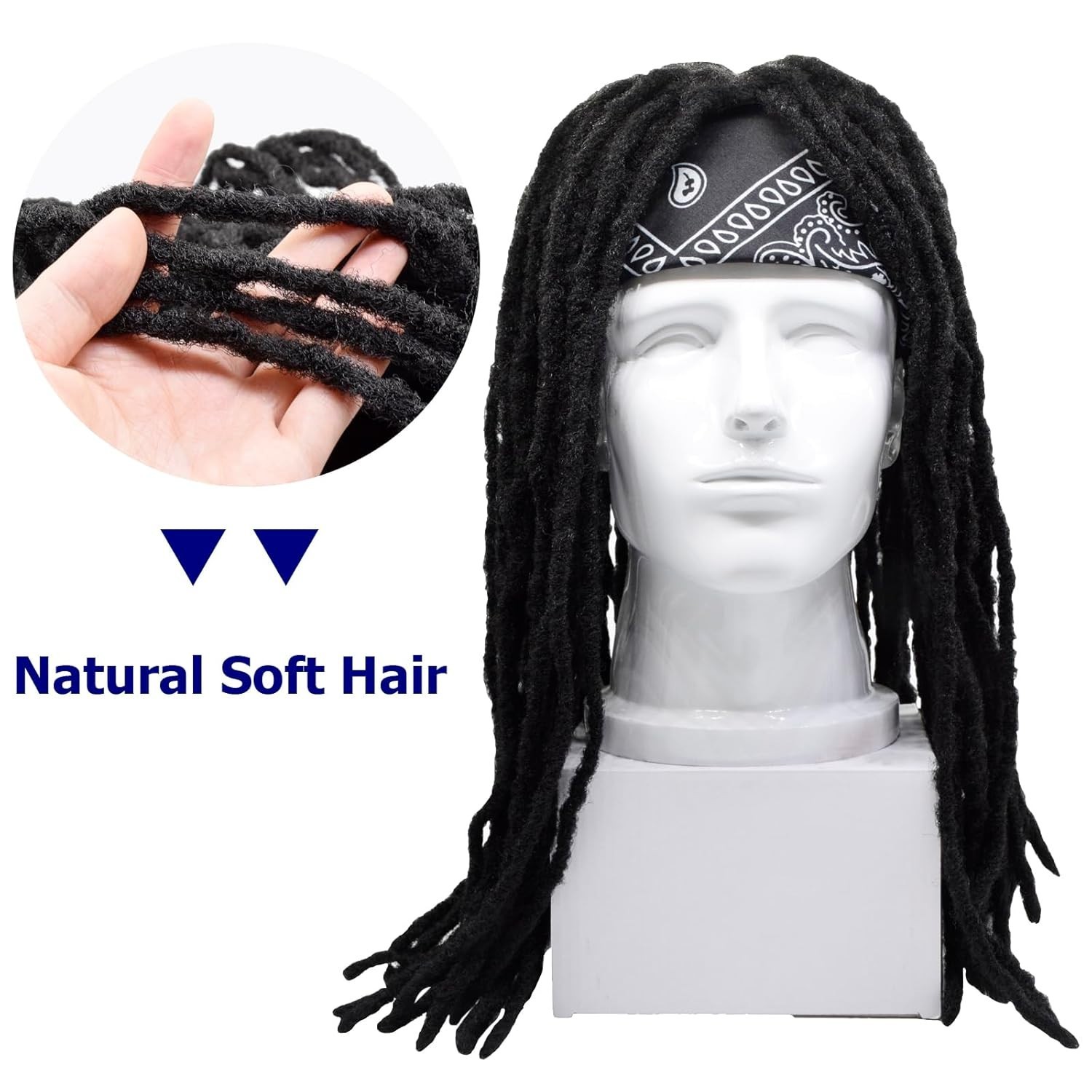 Effortless Installation Men’s Dreadlock Wig