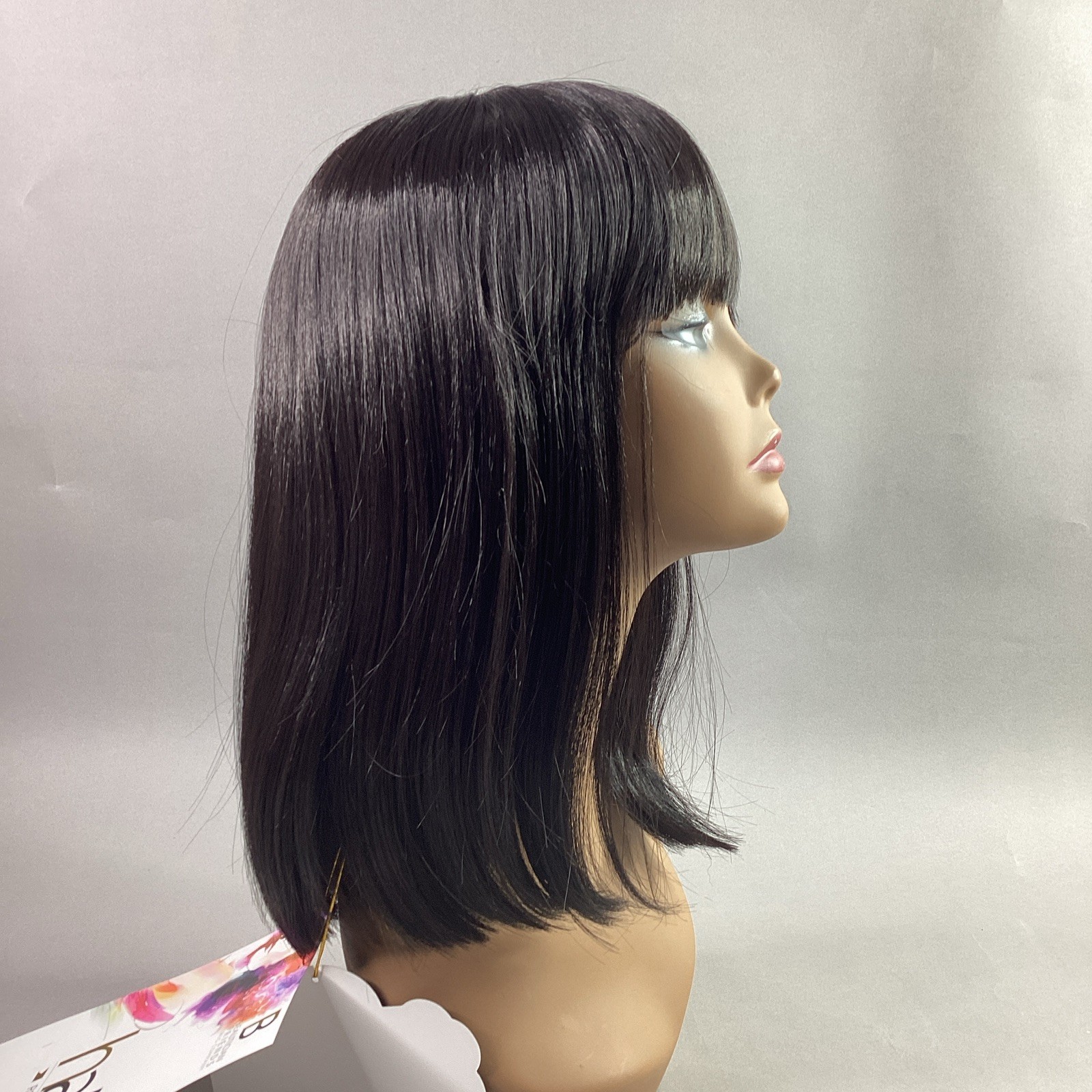 Halo Ashanti Straight #2 Darkest Brown Human Hair Blend Full Wig